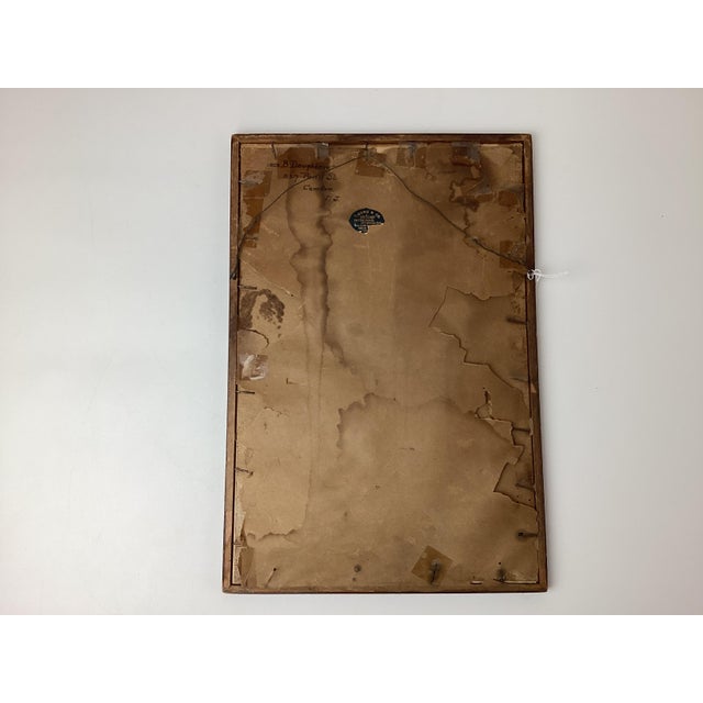 Wood Antique Needlework Sampler For Sale - Image 7 of 8