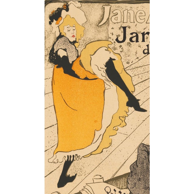 Henri de Toulouse-Lautrec, Jane Avril: Jardin de Paris from Les Maîtres de L'Affiche, 1898, Original Lithograph For Sale - Image 4 of 11