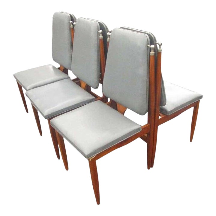 Vintage Italian Dining Chairs Set of 6 Chairish