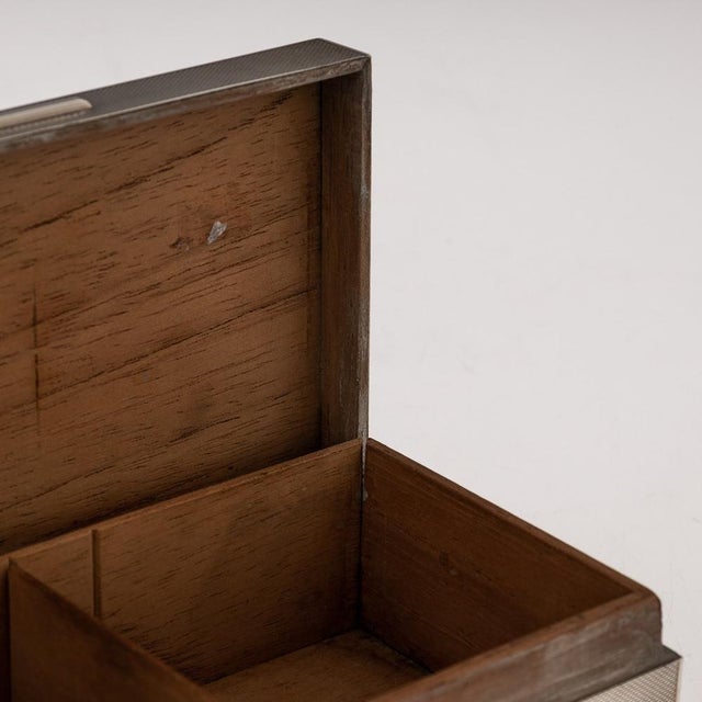 20th Century Silver Cigar Box from C J Vander Ltd, London, 1963 For Sale - Image 11 of 15
