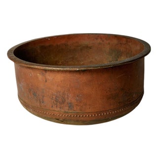 19th Century French Industrial Copper Cheese Pan For Sale
