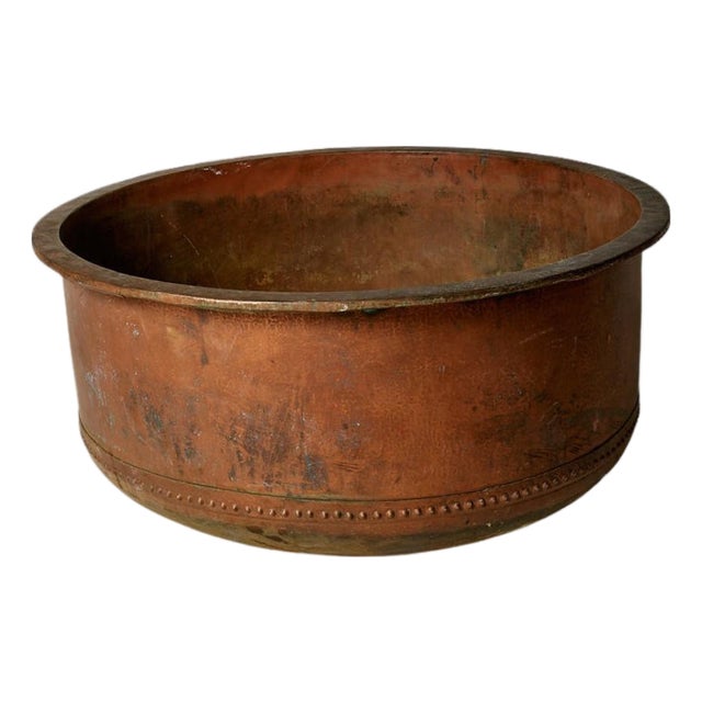 19th Century French Industrial Copper Cheese Pan For Sale