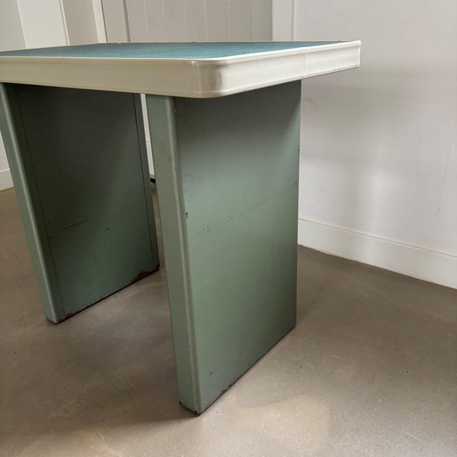 1950s Small Industrial Bauhaus Style Writing Desk, 1950s For Sale - Image 5 of 11
