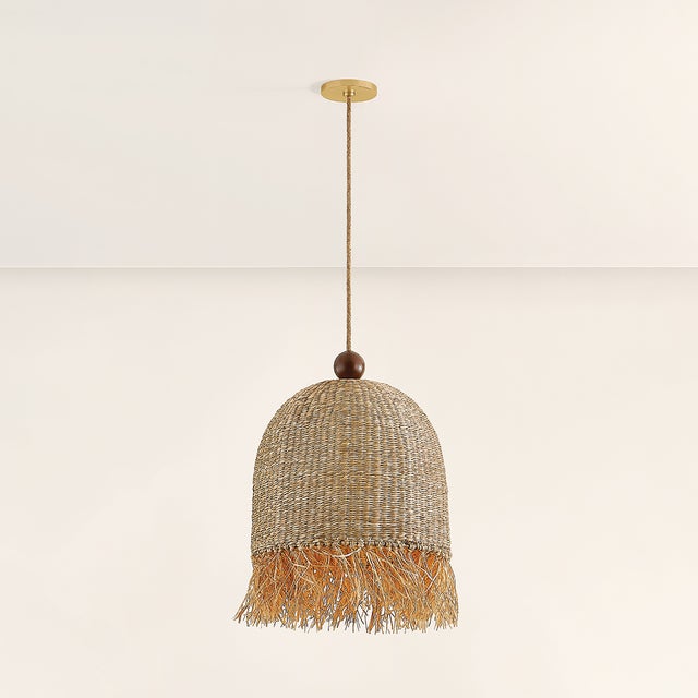 Mitzi Sheri 15.75 in. 1 Light Pendant in Aged Brass Finish For Sale - Image 10 of 16