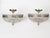Spectacular and Exceptionally Rare Matched Pair of 1960s Spanish French Empire Style Nickel-Plated Solid Cast Brass...