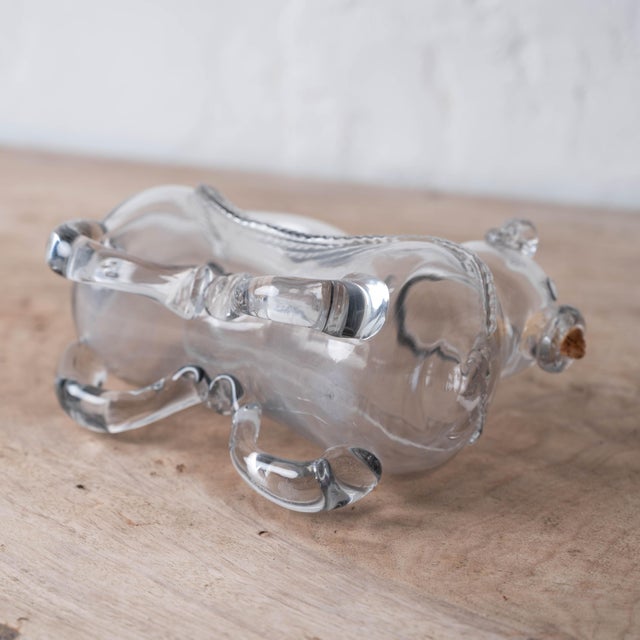 Mid 20th Century Danish Holmegaard Glassworks Fyldehund Dog Decanter For Sale - Image 9 of 9