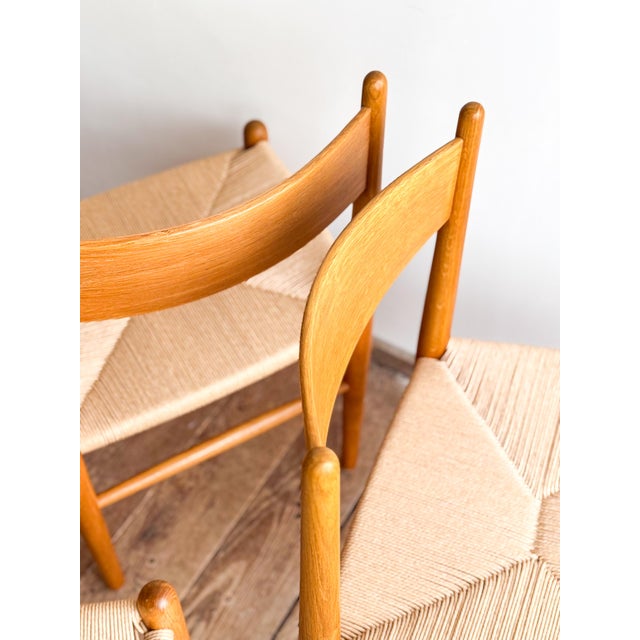 Mid-Century CH36 Dining Chairs in Oak with New Danish Cord by Hans J. Wegner, Carl Hansen & Søn, Denmark, 1960s, Set of 6 For Sale - Image 14 of 18
