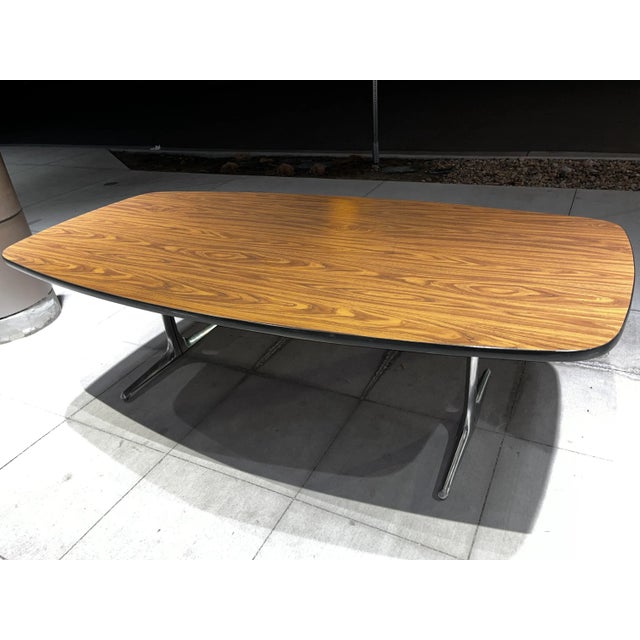 Early Walnut Writing Desk by George Nelson 96” For Sale - Image 9 of 12