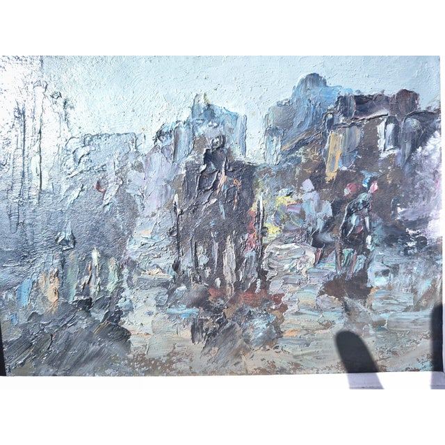 After Henri Lachièze-Rey, Carriages Waiting on the Place De Pigalle, 1920s, Oil Painting on Canvas, Framed For Sale - Image 4 of 7