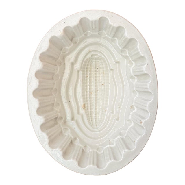 Victorian Ironstone Corn Motif Mold For Sale
