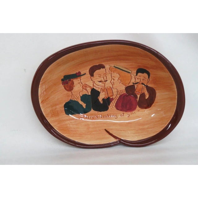 Pennsbury Pottery Pretzel Bowl Gay Nineties Here's Looking at You Kid For Sale - Image 13 of 13