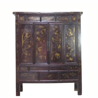 Antique Chinese Chinoiserie-Style Cabinet For Sale