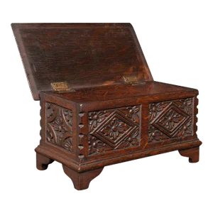 1880s Victorian Small Antique Apprentice Chest, Anglo-Indian, Colonial Keepsake Box