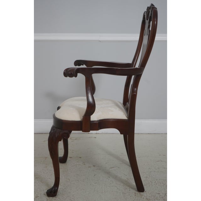 Traditional Set of 8 Stickley Colonial Williamsburg Mahogany Dining Room Chairs For Sale - Image 3 of 18