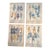 Hand-Colored 1920's French Costume/Fashion Plates - Set of 4 For Sale