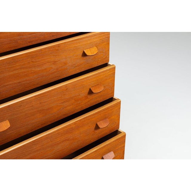 Vintage Model F17 Chest of Drawers in Teak by Poul M. Volther for FDB Møbler, Denmark, 1960 For Sale - Image 11 of 16