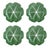 Bordallo Pinheiro Vintage Mid-Century Modern Bordallo Pinheiro Cabbage Majolica Green Dinner Plate - Set of 4 For Sale - Image 4 of 4