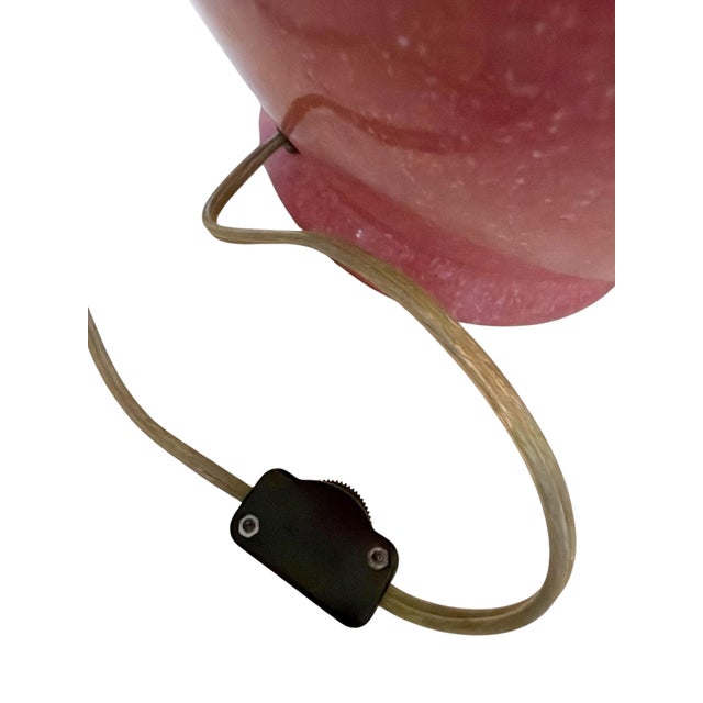 Pink 1950s Pink Chinese Hollywood Regency Lamp For Sale - Image 8 of 9