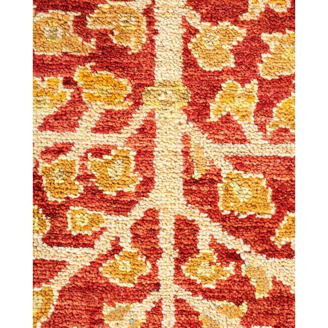 Traditional Eclectic, One-of-a-Kind Hand-Knotted Area Rug in Orange, 8' 10" x 12' 2" For Sale - Image 3 of 8