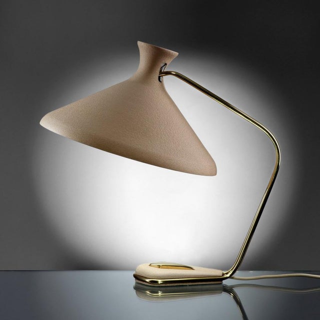 Mid-Century Table or Desk Lamp with Shrink Varnish Diabolo Design, 1950s For Sale - Image 4 of 9