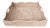 Artifacts Rattan Scallop Collection Square Tray with Cutout Handles in White Wash - 20" For Sale