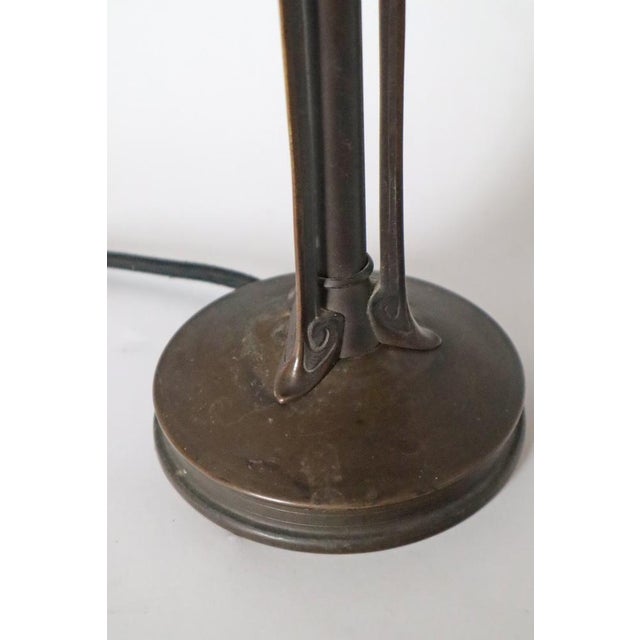 Art Nouveau Table Lamp in the Shape of Mushroom with Holly Plant For Sale - Image 5 of 17