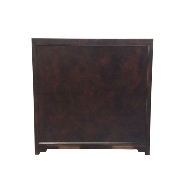 Baker Furniture Burled Walnut Asian Ming Chinoiserie 60" Executive Office Desk For Sale - Image 12 of 12