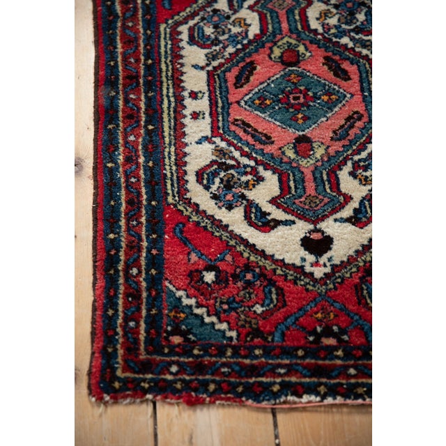 Textile Vintage Hamadan Rug Mat - 1'11" x 2'10" For Sale - Image 7 of 8