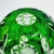 1970s Vintage Emerald Green Cut-to-Clear Lead Crystal Sphere Vase, 1970s For Sale - Image 5 of 10