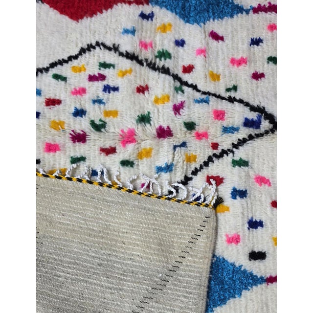 2020s Moroccan Azilal Wool Rug - For Sale - Image 5 of 8