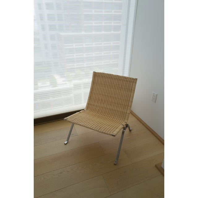 Poul Kjaerholm Pk22 Easy Chair in Wicker For Sale In San Francisco - Image 6 of 10