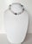 Blue Aquamarine Morganite Beryl Beaded Necklace With Silver Clasp Porcelain Cameo Clasp For Sale - Image 8 of 11