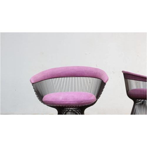 Purple Chairs in Brass by Warren Platner, 1974, Set of 2 For Sale - Image 8 of 10