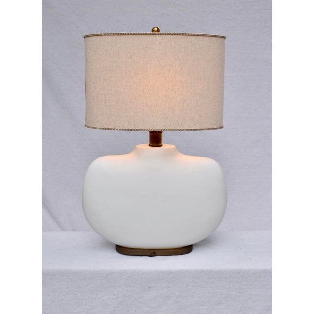 Metal Vintage E. F. Chapman Table Lamps, Crane Design, Oval Form, 1980s For Sale - Image 7 of 13