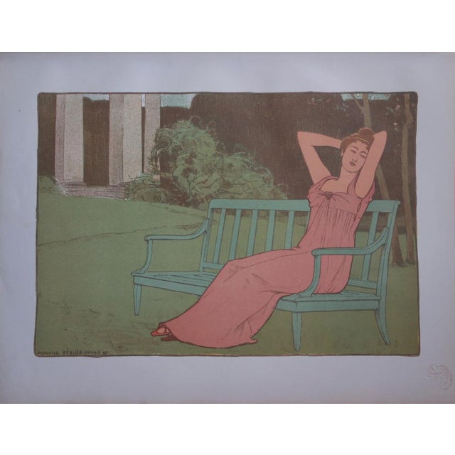 Maurice Realier-Dumas, Corinne, 1897/1898, Original Lithograph For Sale - Image 6 of 6