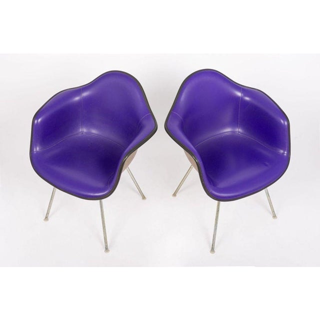 Mid Century Purple Dax Lounge Chairs by Eames for Herman Miller, 1960s For Sale In Detroit - Image 6 of 14