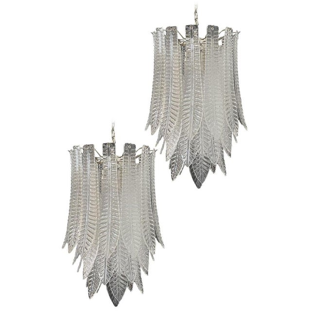 Large Italian Murano Felci Glass Chandelier with 41 Glasses, 1990s For Sale - Image 17 of 18