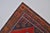Navy Blue Vintage Anatolian Wool Area Rug, Bold Red Field With Navy Blue Geometric Medallion For Sale - Image 8 of 10