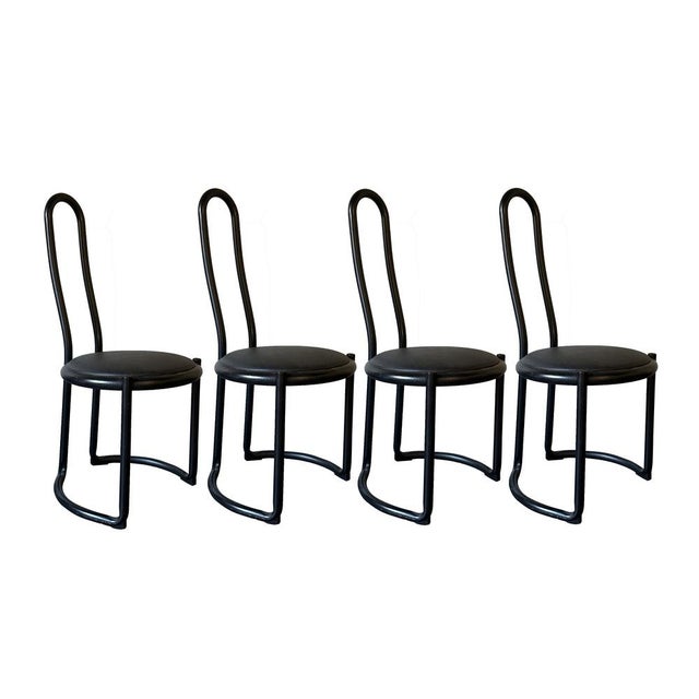 Tito Agnoli Style Chairs, 1980s, Set of 4 For Sale - Image 16 of 16