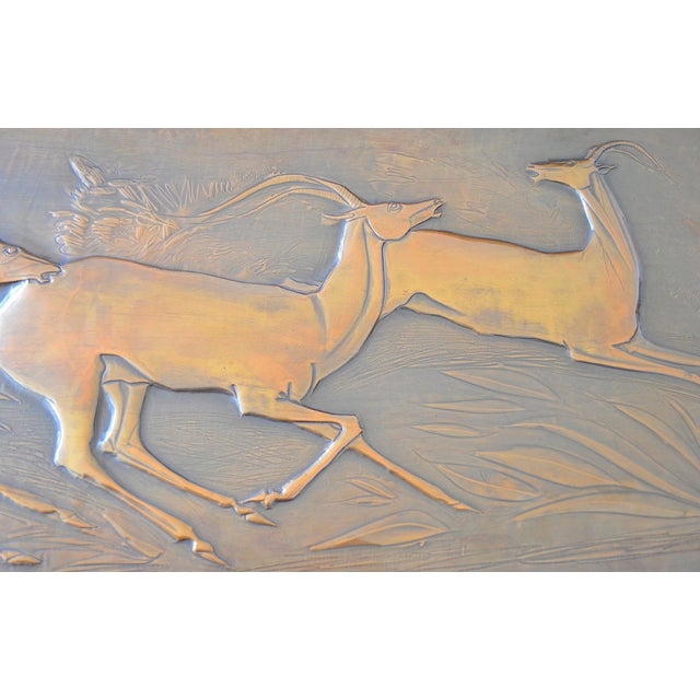 Metal Mid-Century Modern Copper Antelope from Amaranto, 1960s For Sale - Image 7 of 9