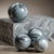 Contemporary Monza Gray Marble Fill Decorative Balls, Set of 4, 4.5" For Sale - Image 3 of 5