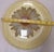 Yellow 1950s Rare Orchidea Bomboniere Daisy Dinner‎ Plate Yellow Textured Clear Blown Glass Nostalgia Hippie For Sale - Image 8 of 9