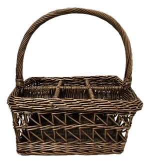 1970s French Wicker Wine Bottle Holder
