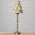 Metal Vintage Table Lamp in Brass and Textile by Hans Bergström for Ateljé Lyktan, 1940s For Sale - Image 7 of 16