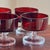 Vintage French Luminarc Ruby Red Coupe Glasses — Set of 6 For Sale - Image 4 of 11