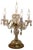 French Brass and Crystal Table Lamp, 1920s For Sale