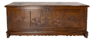 18th Century Carved Oak Chest