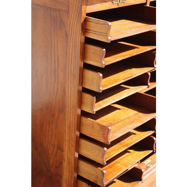 Filing Cabinet in Chestnut, 1910s For Sale - Image 15 of 18