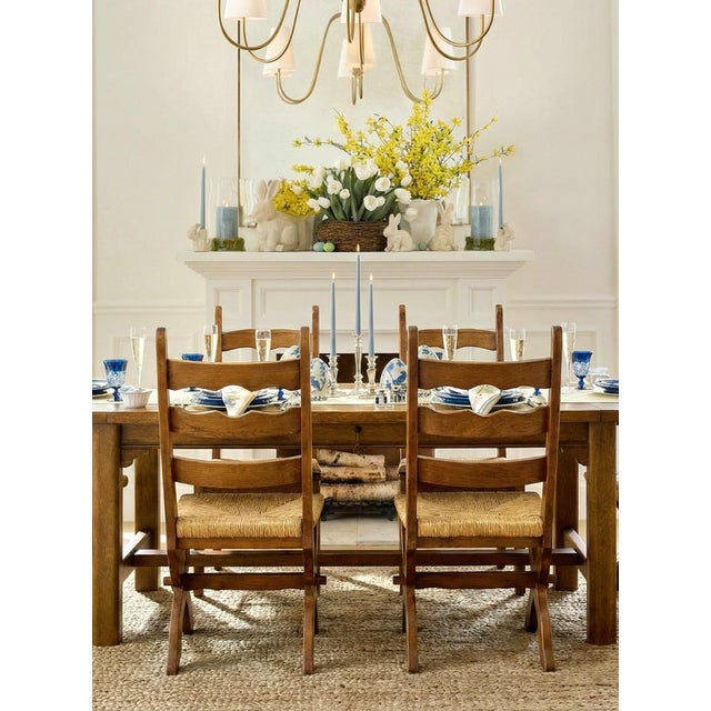 Mid-Century Modern Vintage Scandinavian Brutalist Scissor Dining Chairs in Pine, 1960s, Set of 4 For Sale - Image 3 of 18