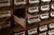 Vintage 60-Drawer Walnut Card Catalog For Sale - Image 10 of 13